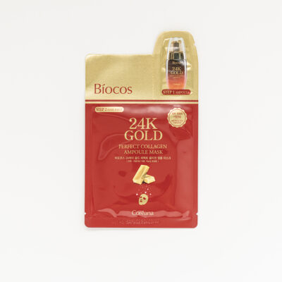 BIOCOS 24K GOLD PERFECT COLLAGEN AMPOULE MASK