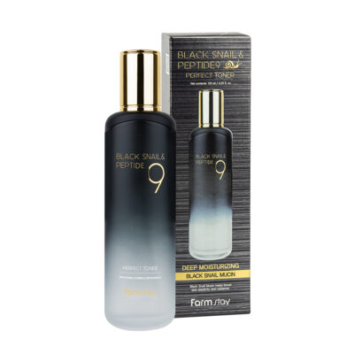FARMSTAY BLACK SNAIL & PEPTIDE9 PERFECT TONER