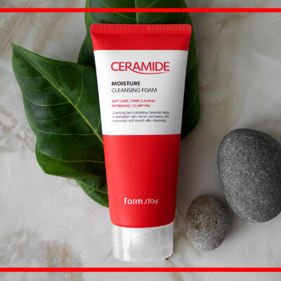 FARMSTAY CERAMIDE MOISTURE CLEANSING FOAM
