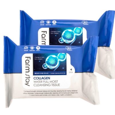 FARMSTAY COLLAGEN WATER FULL MOIST CLEANSING TISSUE