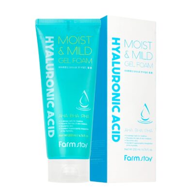 FARMSTAY HYALURONIC ACID MOIST & MILD GEL FOAM