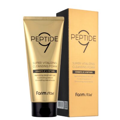 FARMSTAY PEPTIDE9 SUPER VITALIZING CLEANSING FOAM