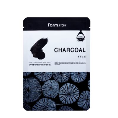 FARMSTAY VISIBLE DIFFERENCE MASK SHEET CHARCOAL