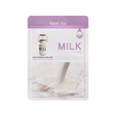 FARMSTAY VISIBLE DIFFERENCE MASK SHEET MILK