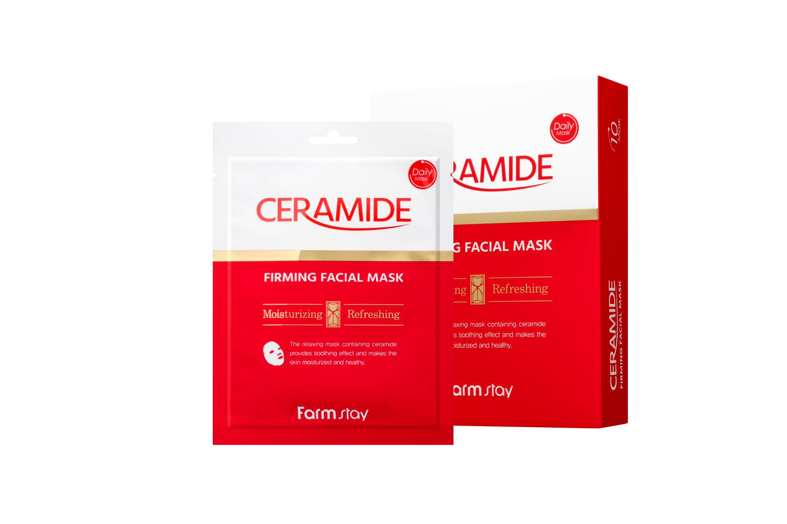 FARMSTAY CERAMIDE FIRMING FACIAL MASK