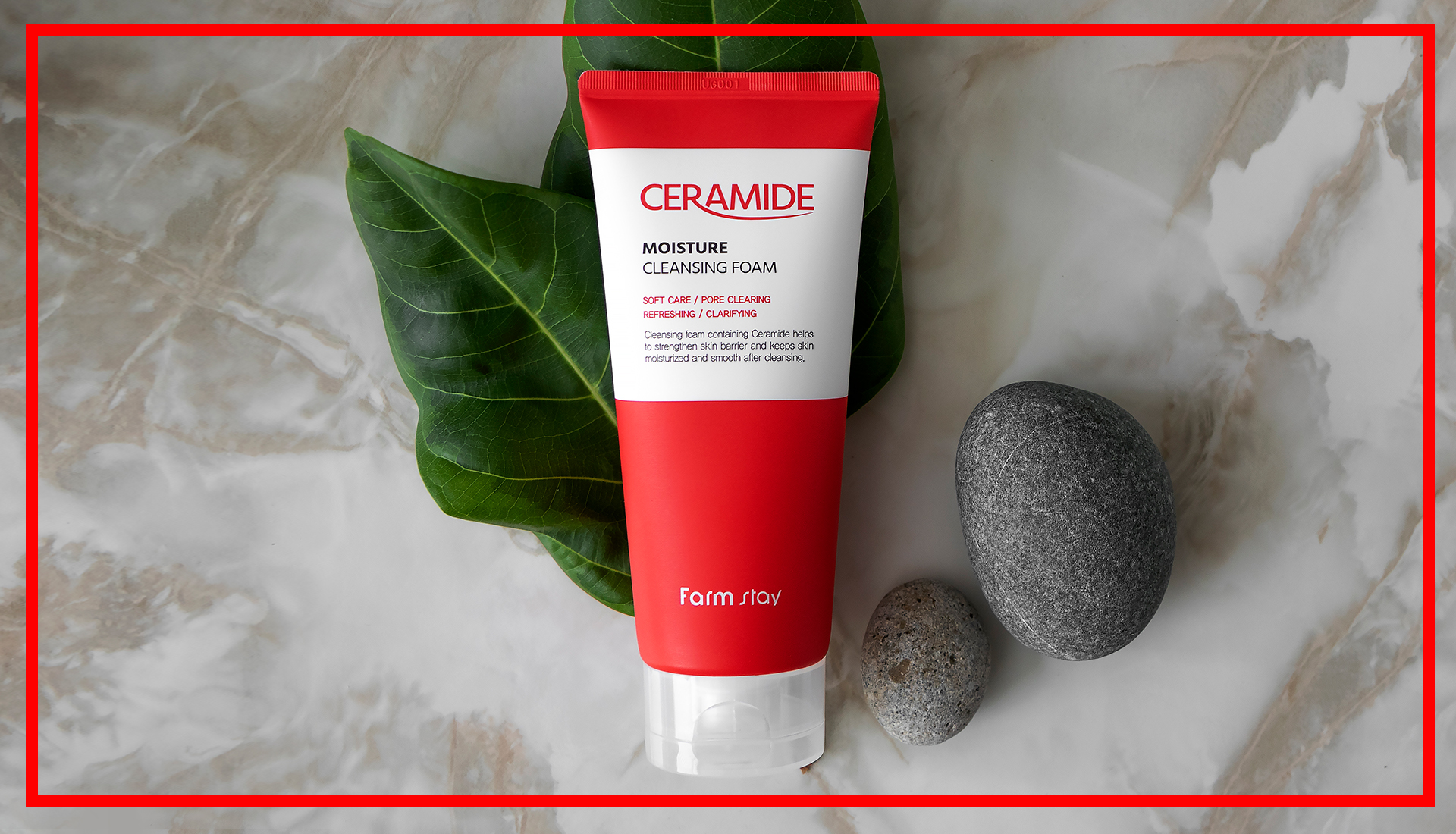 FARMSTAY CERAMIDE MOISTURE CLEANSING FOAM