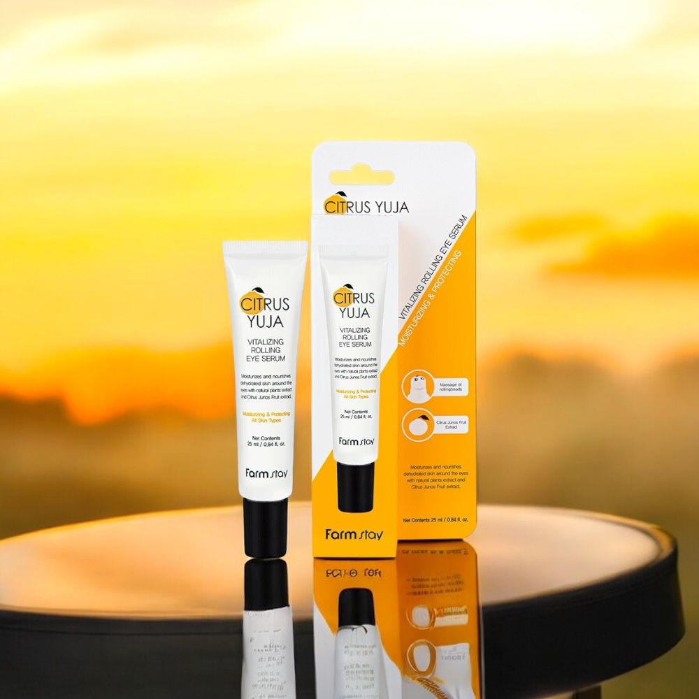 FARMSTAY CITRUS YUJA VITALIZING ROLLING EYE SERUM