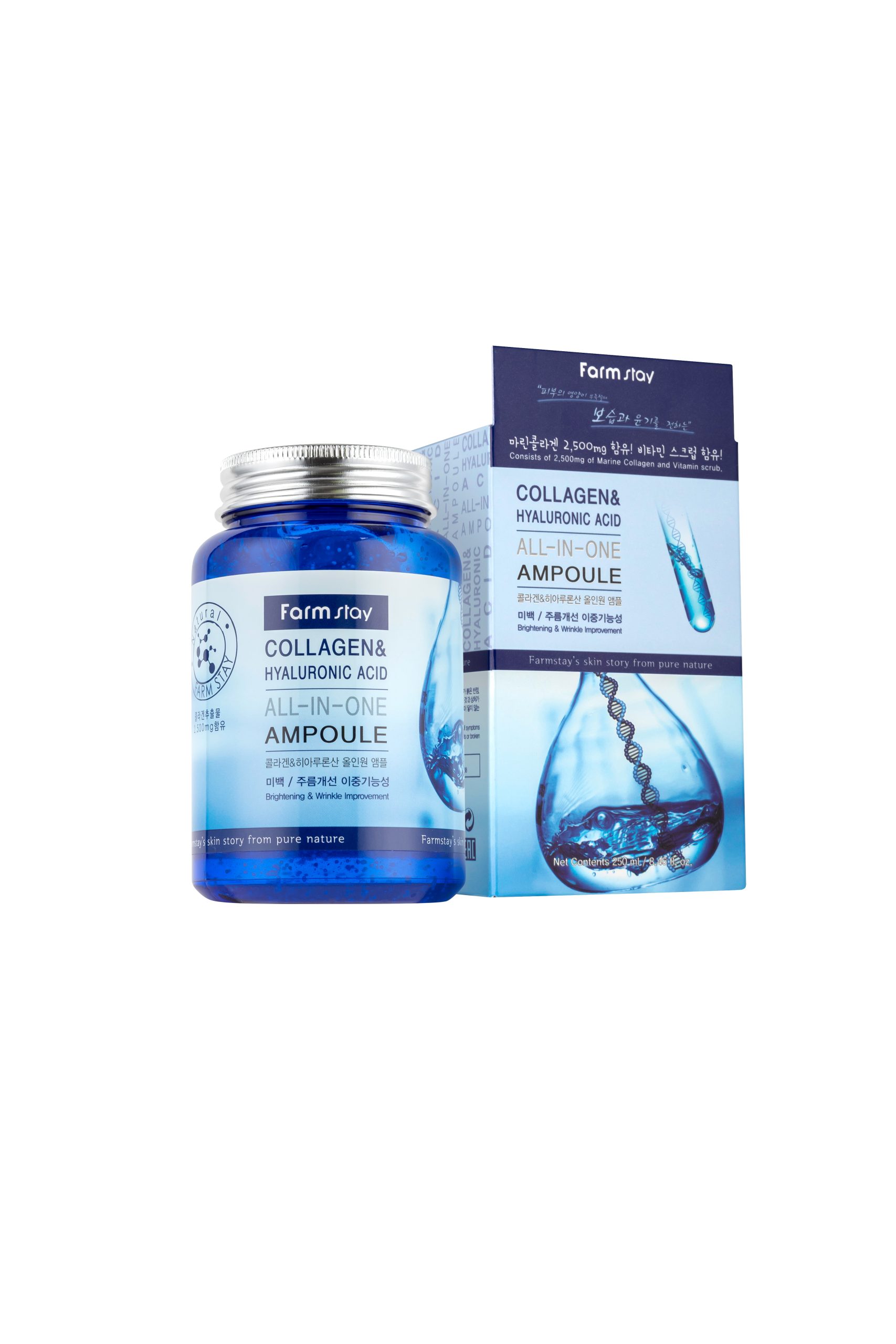 FARMSTAY COLLAGEN & HYALURONIC ACID ALL-IN-ONE AMPOULE