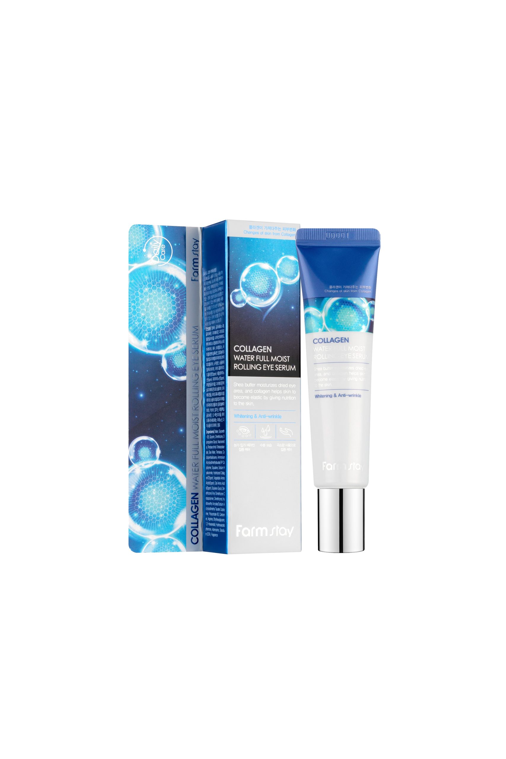 FARMSTAY COLLAGEN WATER FULL MOIST ROLLING EYE SERUM