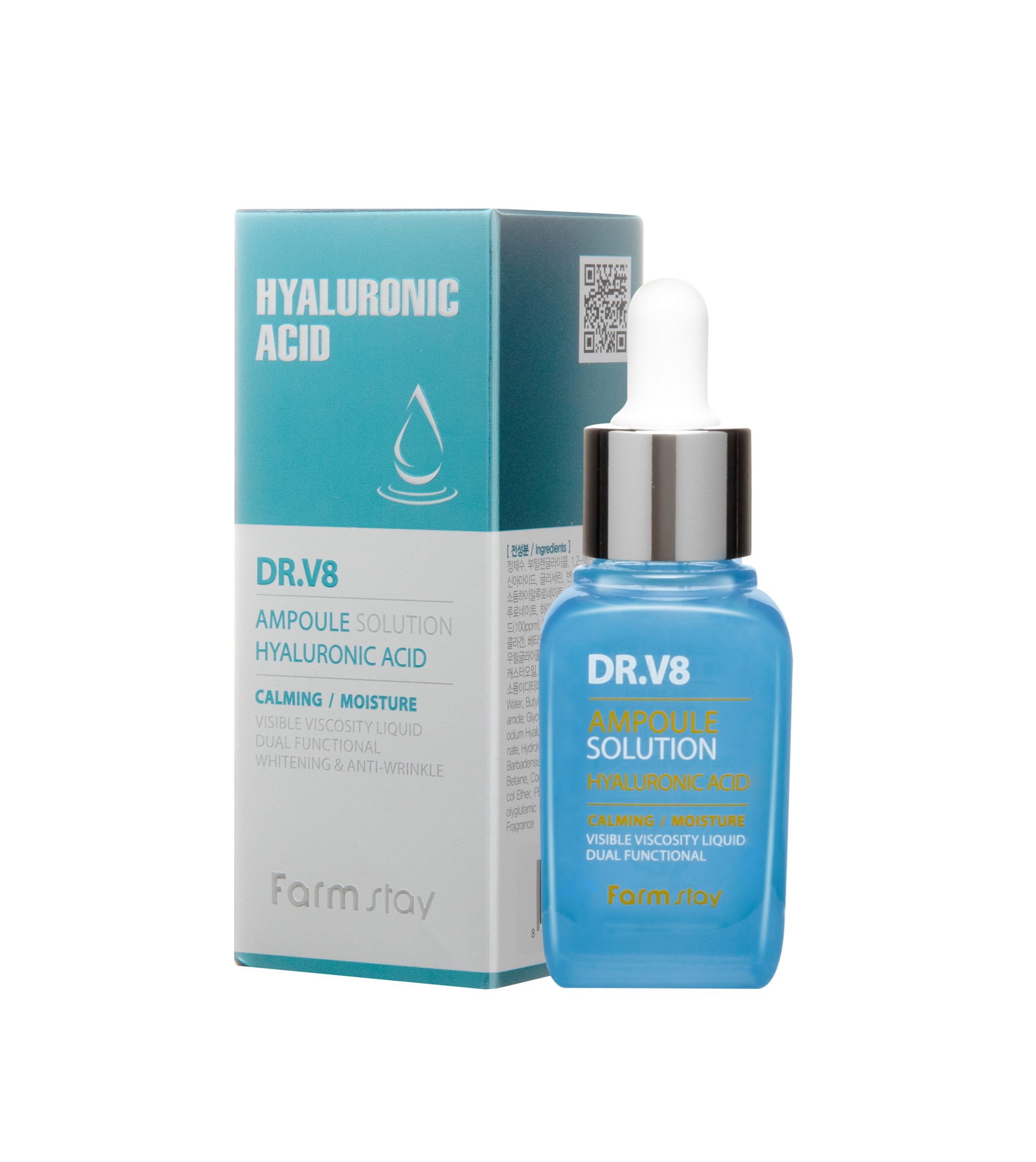 FARMSTAY DR.V8 AMPOULE SOLUTION HYALURONIC ACI